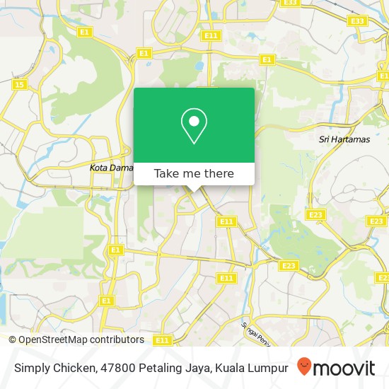 Simply Chicken, 47800 Petaling Jaya map