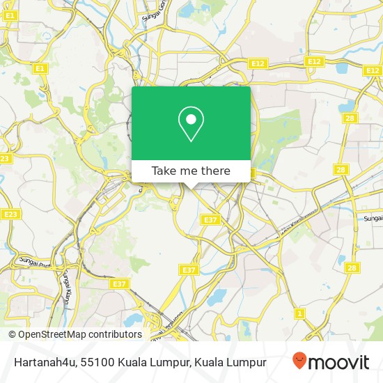 Peta Hartanah4u, 55100 Kuala Lumpur