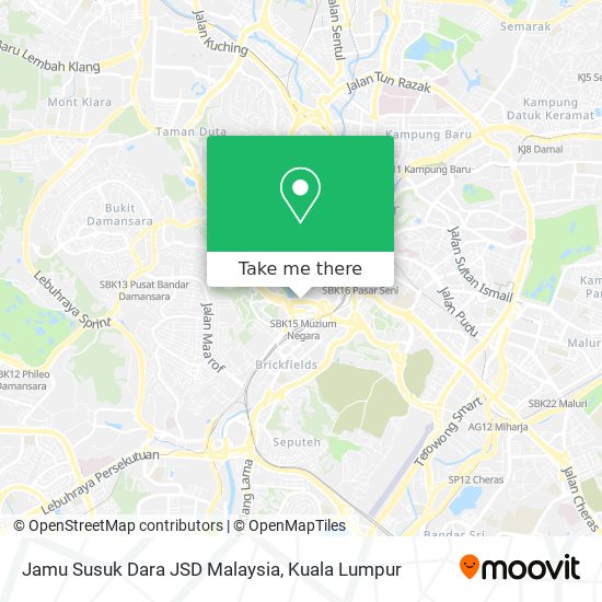 Peta Jamu Susuk Dara JSD Malaysia
