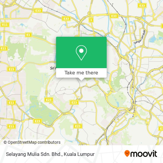 Selayang Mulia Sdn. Bhd. map