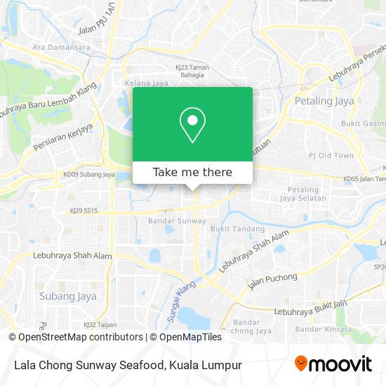 Lala Chong Sunway Seafood map