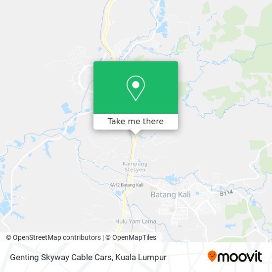 Genting Skyway Cable Cars map