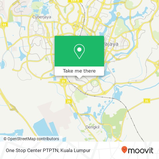 One Stop Center PTPTN map