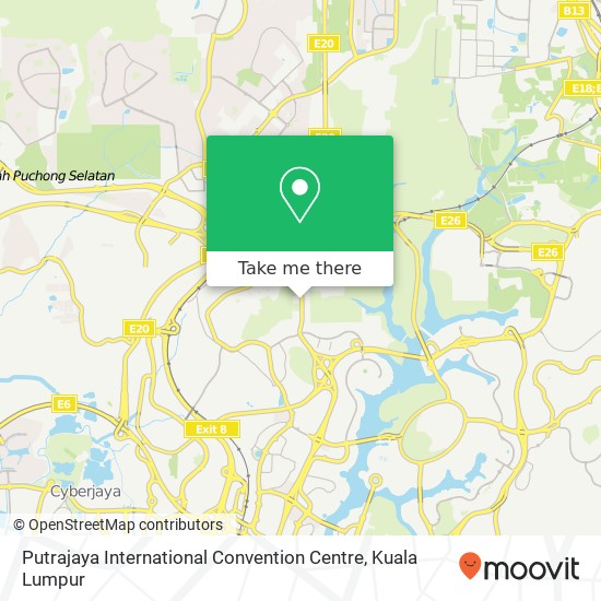Peta Putrajaya International Convention Centre