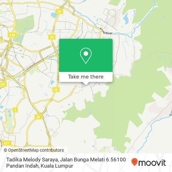 Tadika Melody Saraya, Jalan Bunga Melati 6 56100 Pandan Indah map