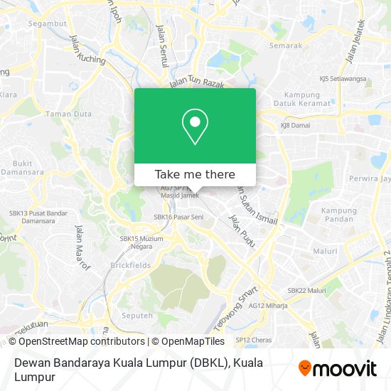 Dewan Bandaraya Kuala Lumpur (DBKL) map