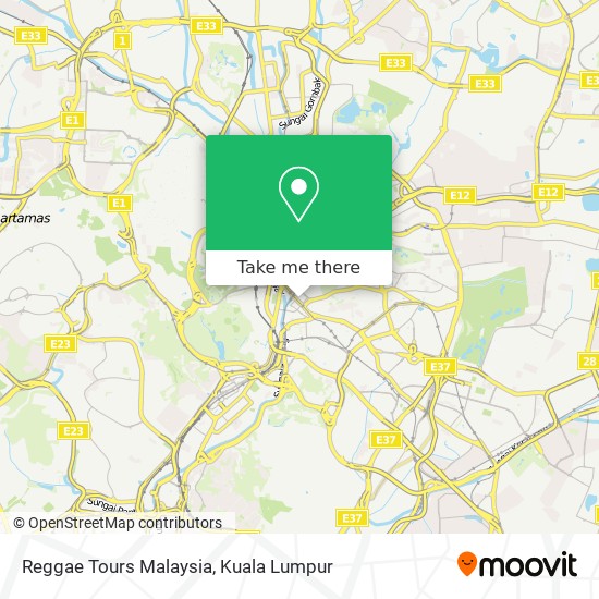 Peta Reggae Tours Malaysia
