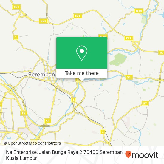 Na Enterprise, Jalan Bunga Raya 2 70400 Seremban map