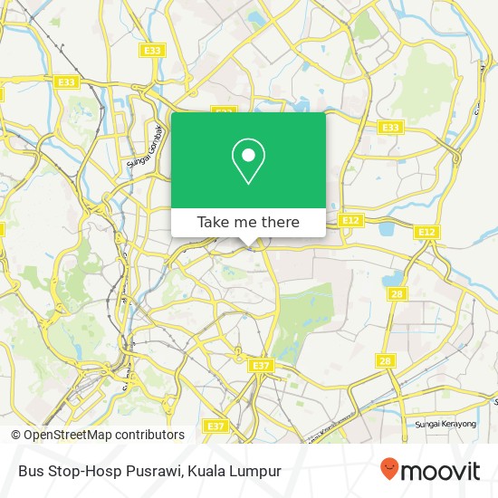 Bus Stop-Hosp Pusrawi map