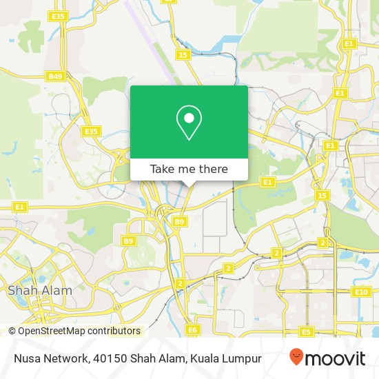 Nusa Network, 40150 Shah Alam map