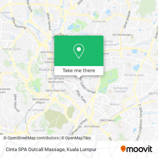 Cinta SPA Outcall Massage map