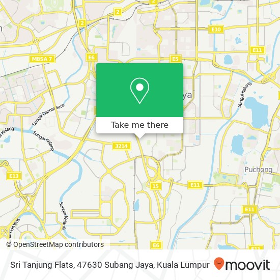 Sri Tanjung Flats, 47630 Subang Jaya map