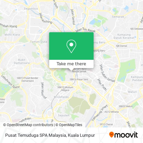 Peta Pusat Temuduga SPA Malaysia