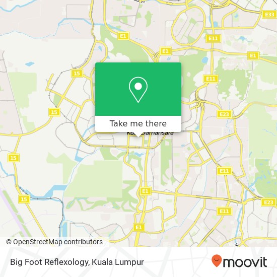 Big Foot Reflexology map