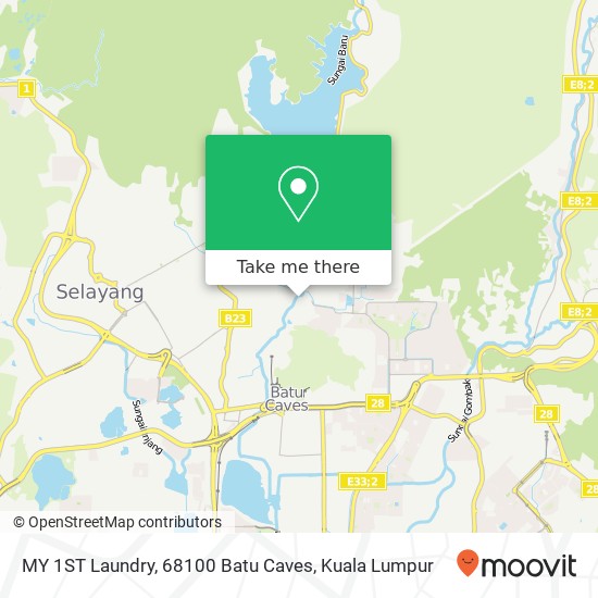 MY 1ST Laundry, 68100 Batu Caves map