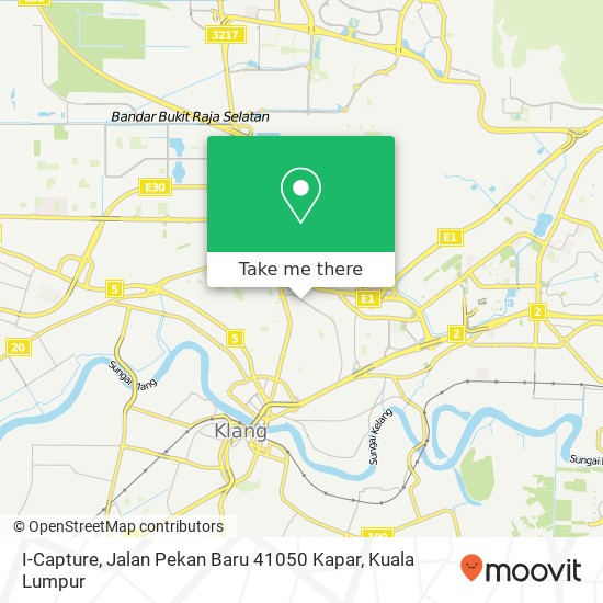 Peta I-Capture, Jalan Pekan Baru 41050 Kapar