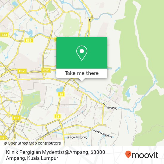 Klinik Pergigian Mydentist@Ampang, 68000 Ampang map