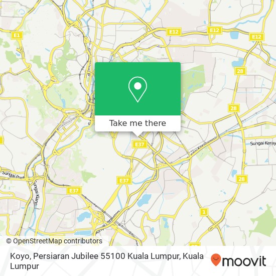 Koyo, Persiaran Jubilee 55100 Kuala Lumpur map