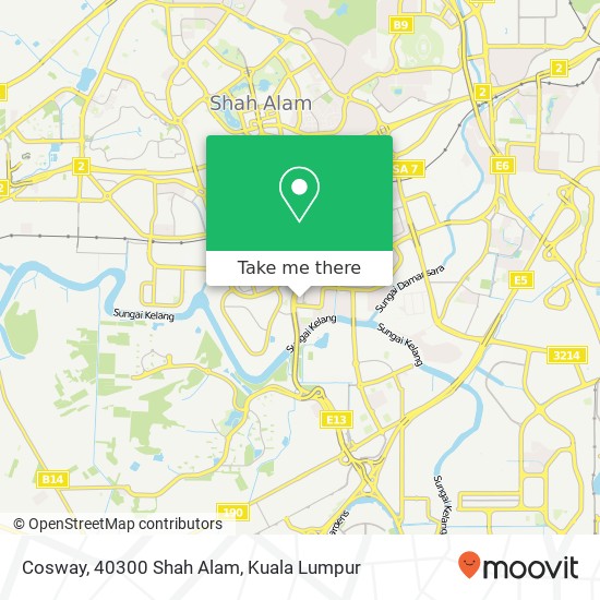 Peta Cosway, 40300 Shah Alam