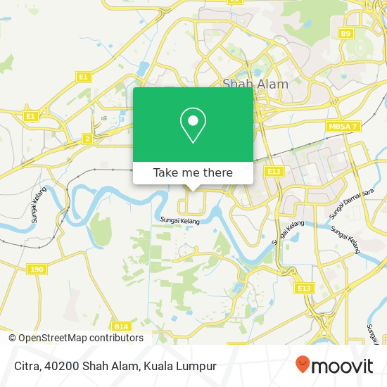 Citra, 40200 Shah Alam map