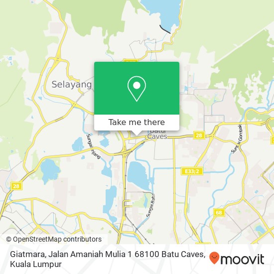 Giatmara, Jalan Amaniah Mulia 1 68100 Batu Caves map