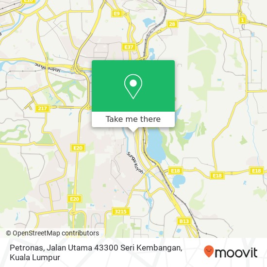 Peta Petronas, Jalan Utama 43300 Seri Kembangan