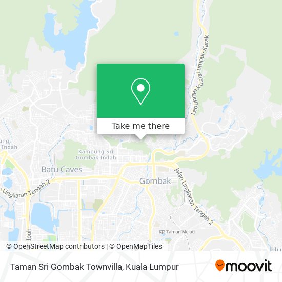 Taman Sri Gombak Townvilla map