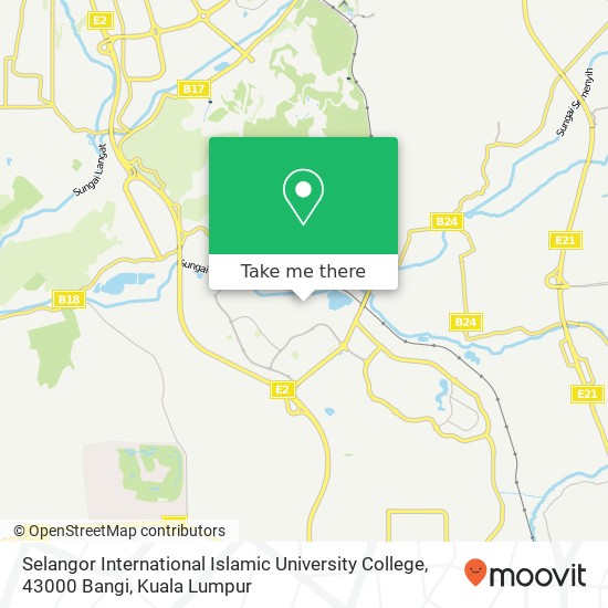 Selangor International Islamic University College, 43000 Bangi map