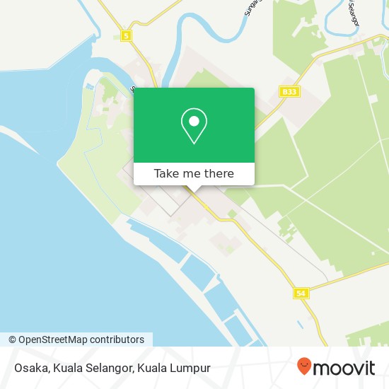 Osaka, Kuala Selangor map