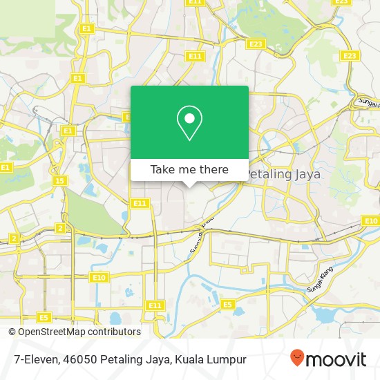 7-Eleven, 46050 Petaling Jaya map