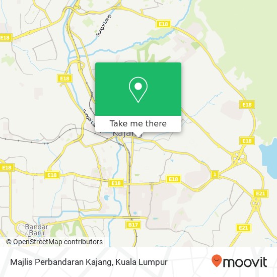 Majlis Perbandaran Kajang map