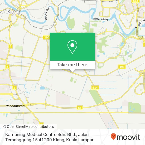 Kamuning Medical Centre Sdn. Bhd., Jalan Temenggung 15 41200 Klang map