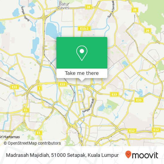 Madrasah Majidiah, 51000 Setapak map