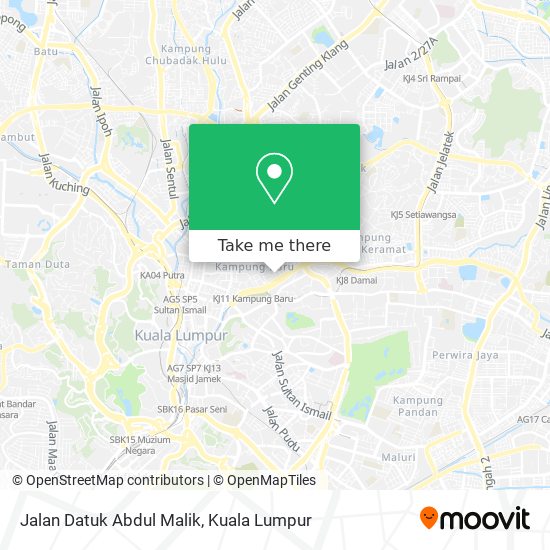 Jalan Datuk Abdul Malik map