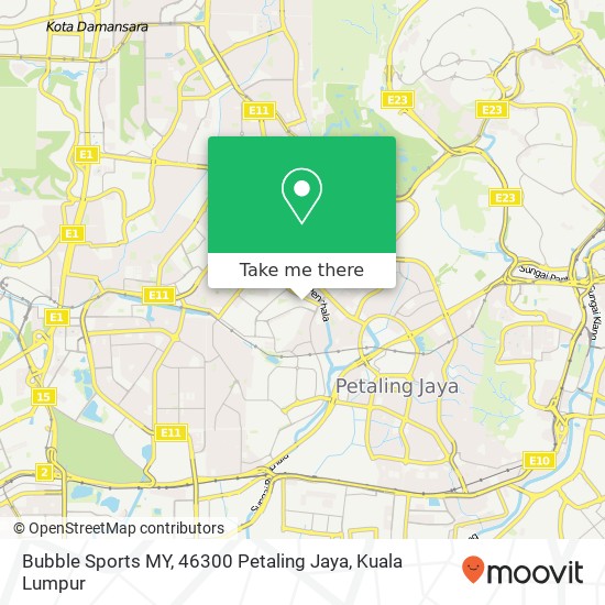 Peta Bubble Sports MY, 46300 Petaling Jaya