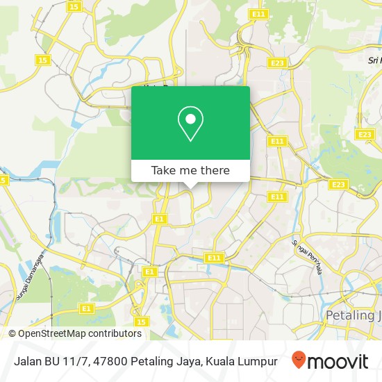 Jalan BU 11 / 7, 47800 Petaling Jaya map