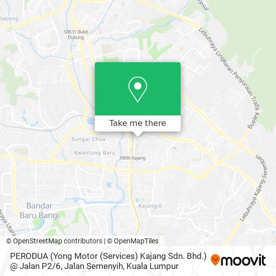 PERODUA (Yong Motor (Services) Kajang Sdn. Bhd.) @ Jalan P2 / 6, Jalan Semenyih map