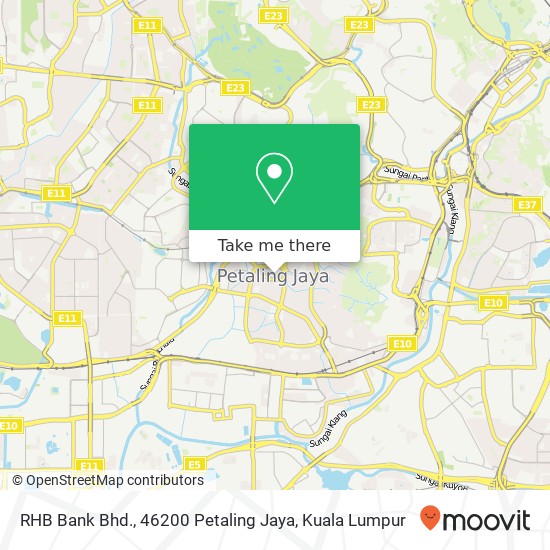 RHB Bank Bhd., 46200 Petaling Jaya map