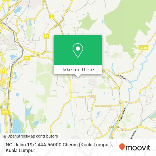 NG, Jalan 19 / 144A 56000 Cheras (Kuala Lumpur) map