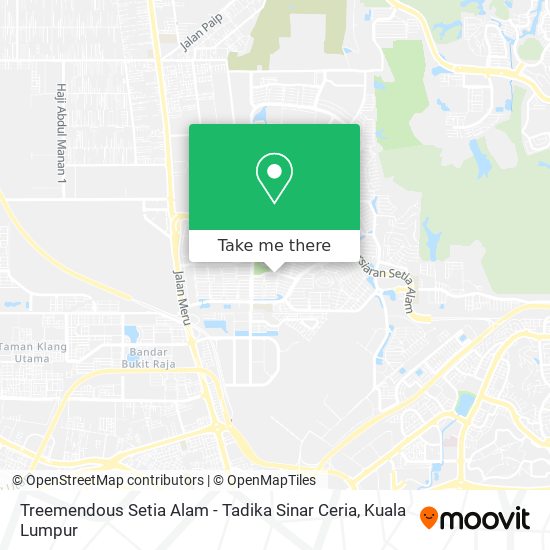 Treemendous Setia Alam - Tadika Sinar Ceria map