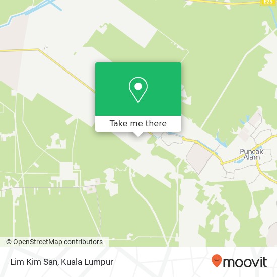 Peta Lim Kim San, Jalan Parit Baru 45800 Jeram