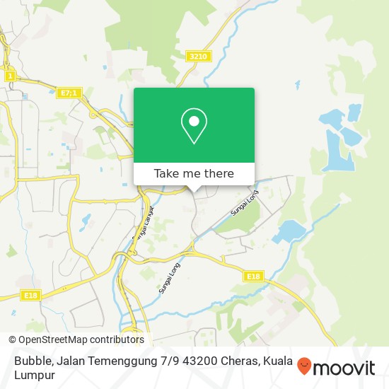 Peta Bubble, Jalan Temenggung 7 / 9 43200 Cheras