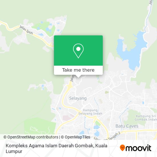 Peta Kompleks Agama Islam Daerah Gombak