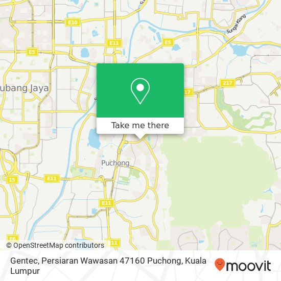 Gentec, Persiaran Wawasan 47160 Puchong map