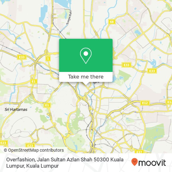 Overfashion, Jalan Sultan Azlan Shah 50300 Kuala Lumpur map