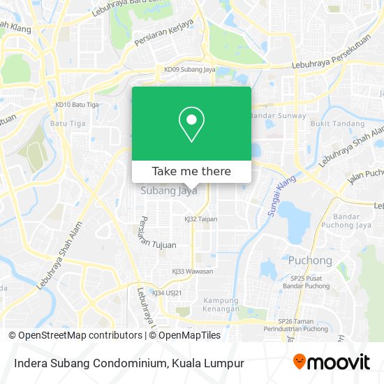 Indera Subang Condominium map