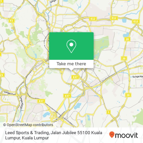 Leed Sports & Trading, Jalan Jubilee 55100 Kuala Lumpur map