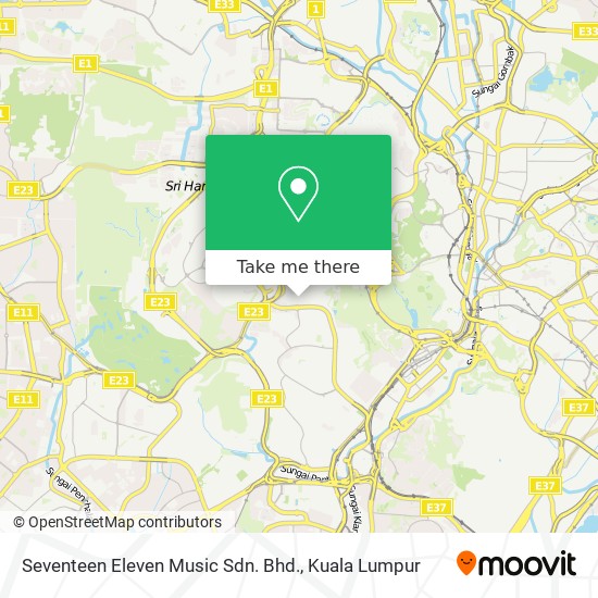 Seventeen Eleven Music Sdn. Bhd. map