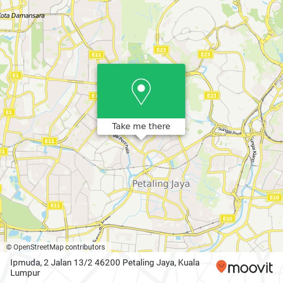 Ipmuda, 2 Jalan 13 / 2 46200 Petaling Jaya map