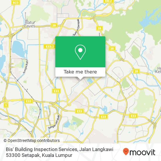 Peta Bis' Building Inspection Services, Jalan Langkawi 53300 Setapak